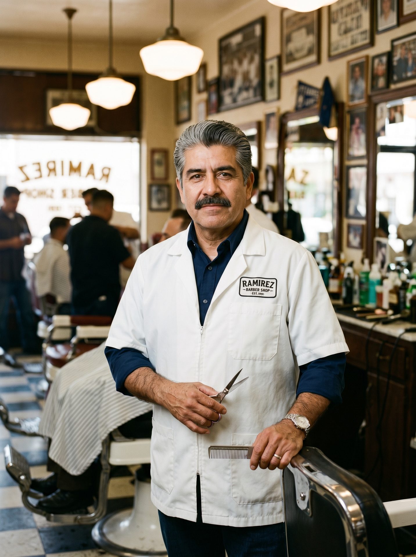 Lalo, founder of Doble Filo Barbershop