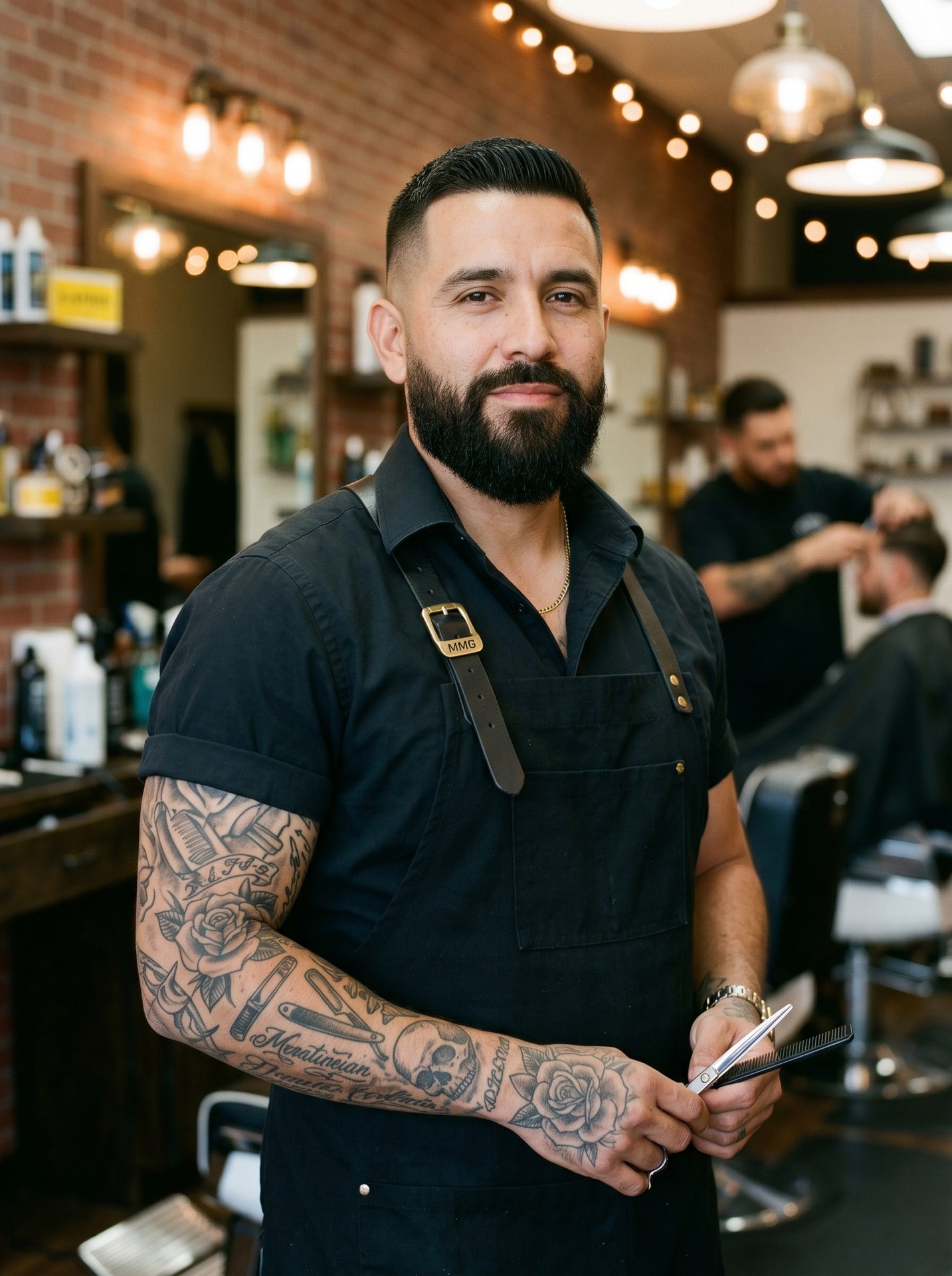 Victor, master barber at Doble Filo